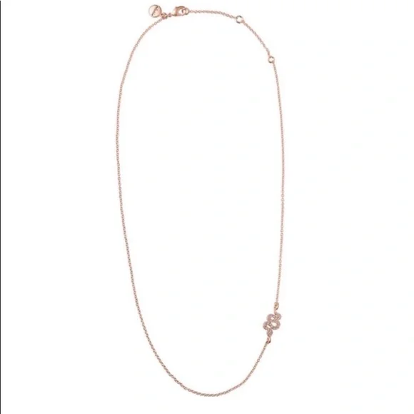 Stella & Dot | Delicate Dainty Rose Gold Sidewinder Snake Necklace Retir… - Picture 12 of 12